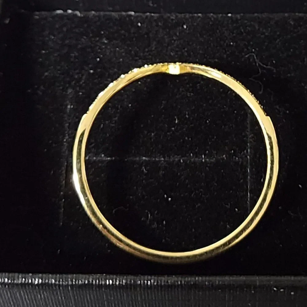 Women's Gold Dainty Chevron Promise Ring - Promise Ring For Girls